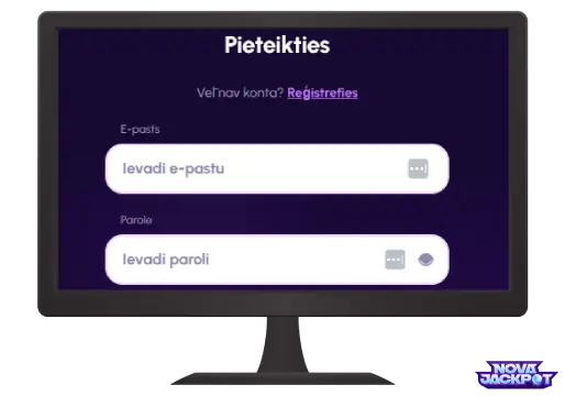 pieslēgties Novajackpot
